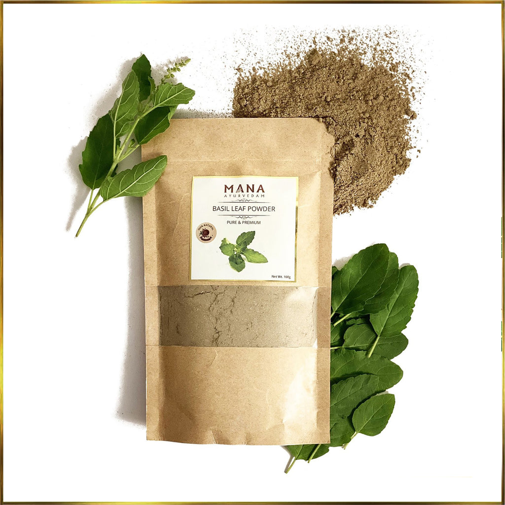 Use Basil leaf powders for your Skin Infections Mana Ayurvedam